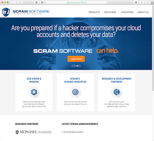 Scram Software - world leaders in cloud information security